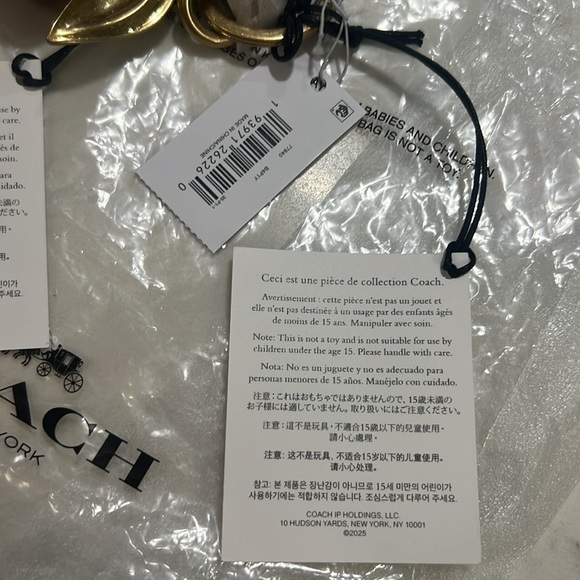 Original Coach Red and Gold Cherry Key Holder - Picture 14 of 15